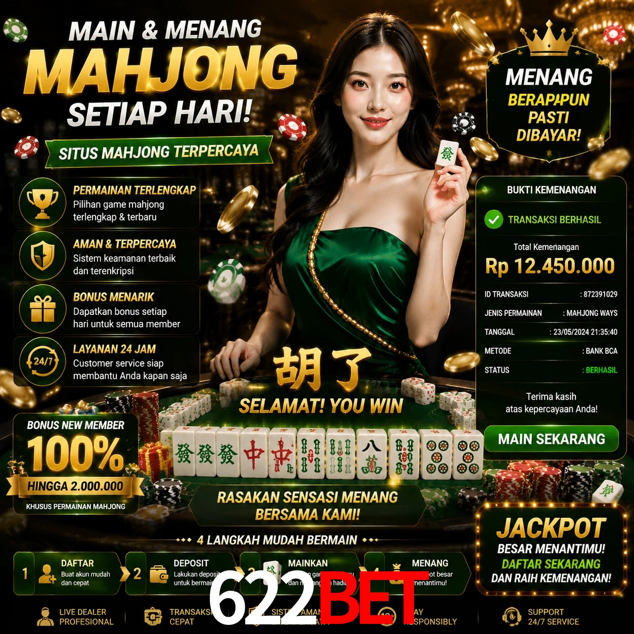 Ganhar e sacar na 622bet